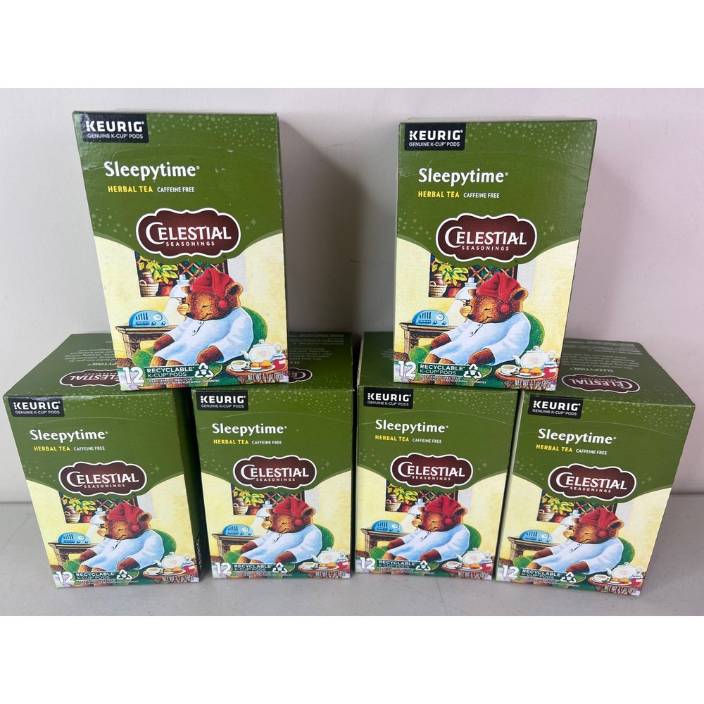 Celestial Seasonings Sleepytime Herbal Tea Keurig K-Cup Pods 72 Count Bulk Lot